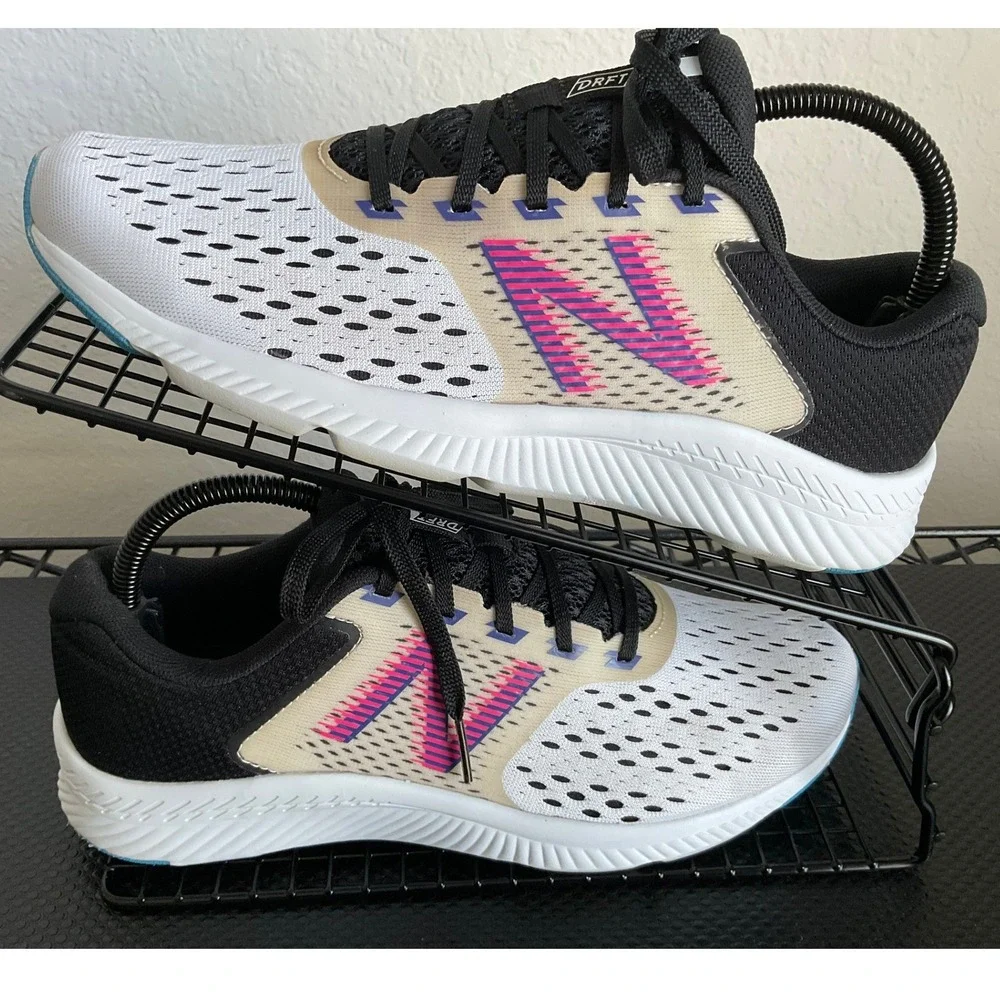 New Balance DynaSoft DRFT v2 Womens 8.5 Running Shoes White Pink WDRFTRW1